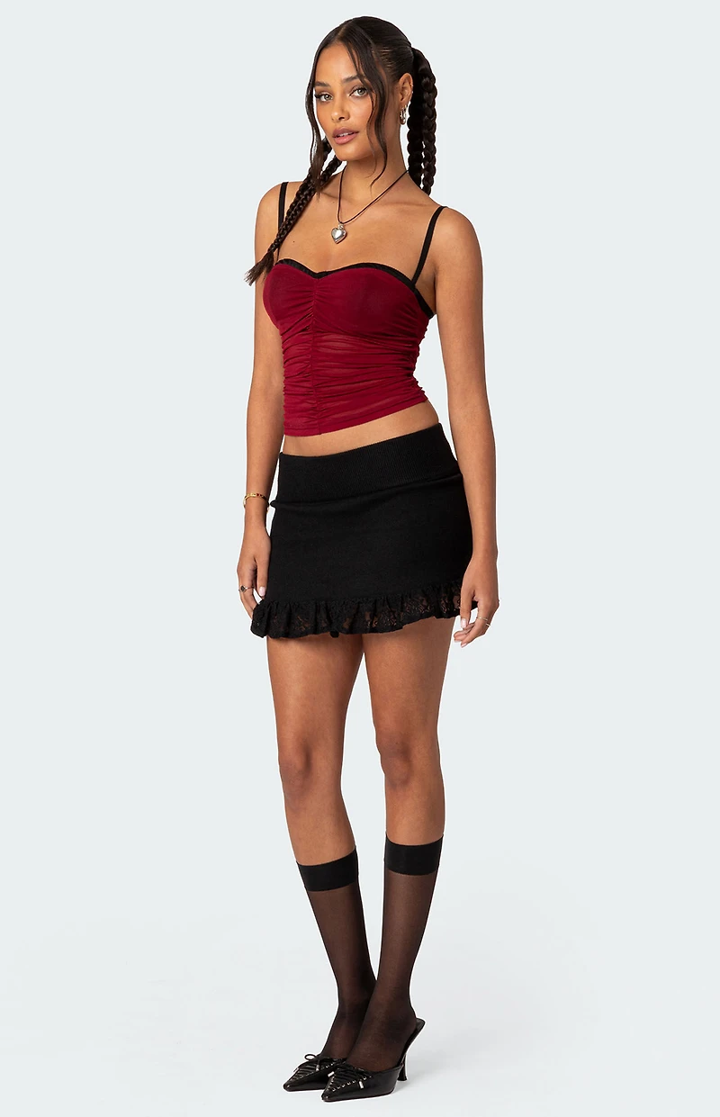 Edikted Moira Mesh Bra Top