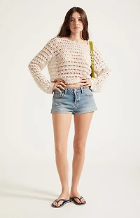 Pacsun Jamie Denim Micro Shorts Medium Blue