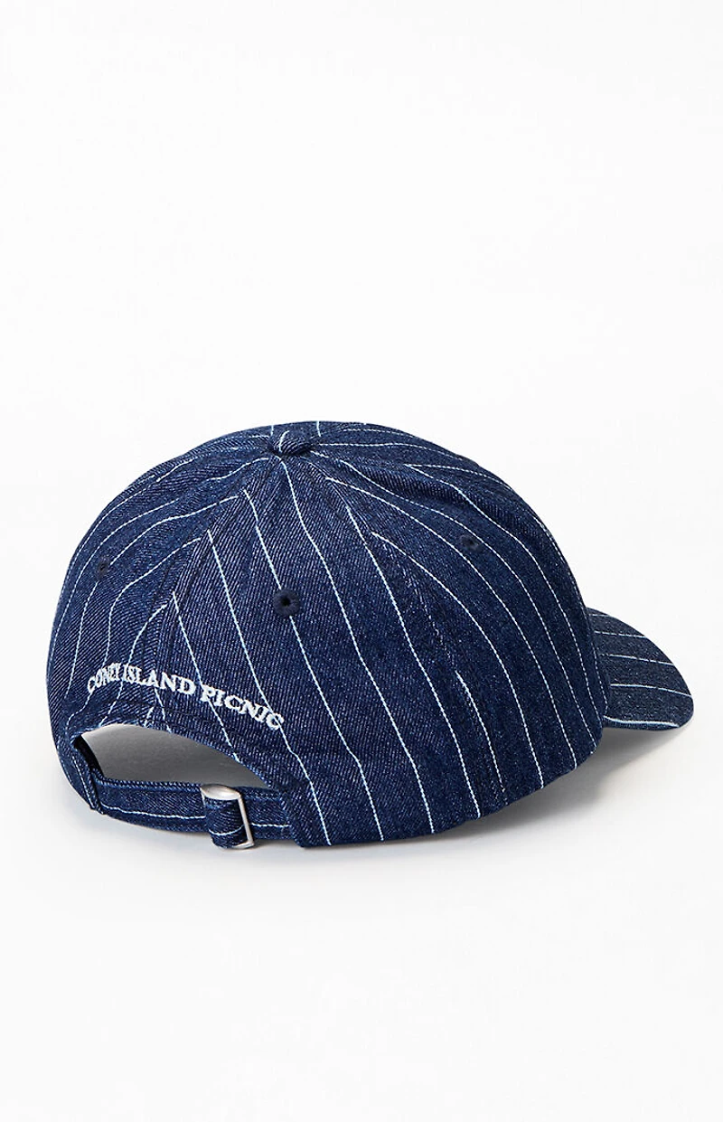 Coney Island Picnic Pinstripe Denim NY Rugby League Dad Hat