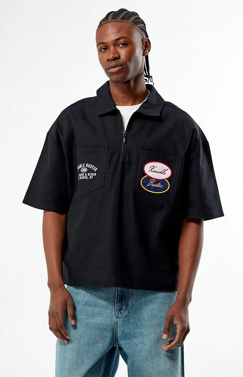 Pacsun Knuckle Quarter Zip Shirt