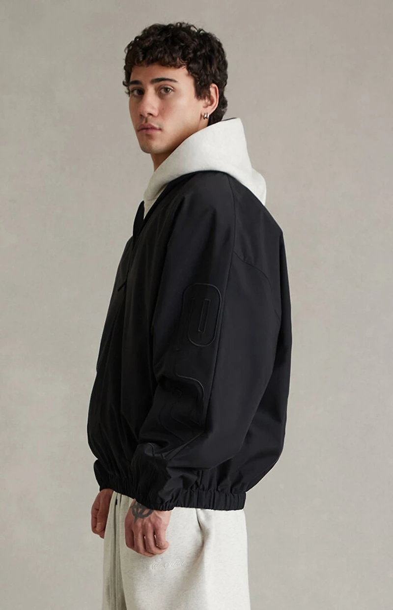 Fear of God ESSENTIALS Vintage Black Active Trace Half Zip Track Jacket