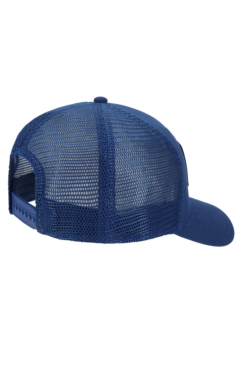New Balance Stacked Patch Logo Galaxy Blue Trucker Hat
