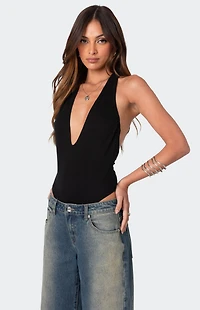 Edikted Deep V Backless Bodysuit