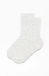 John Galt Heart Pointelle Socks