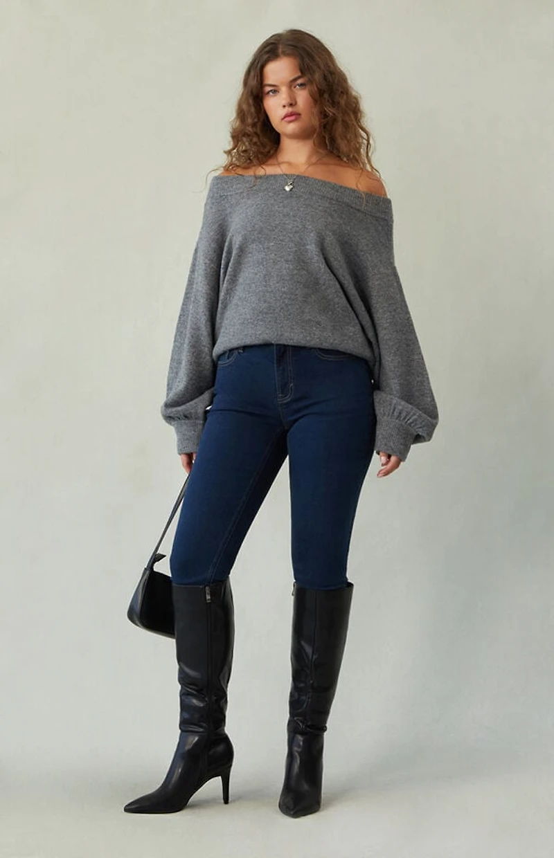 Pacsun Skinny Jeans Stretch Dark Blue
