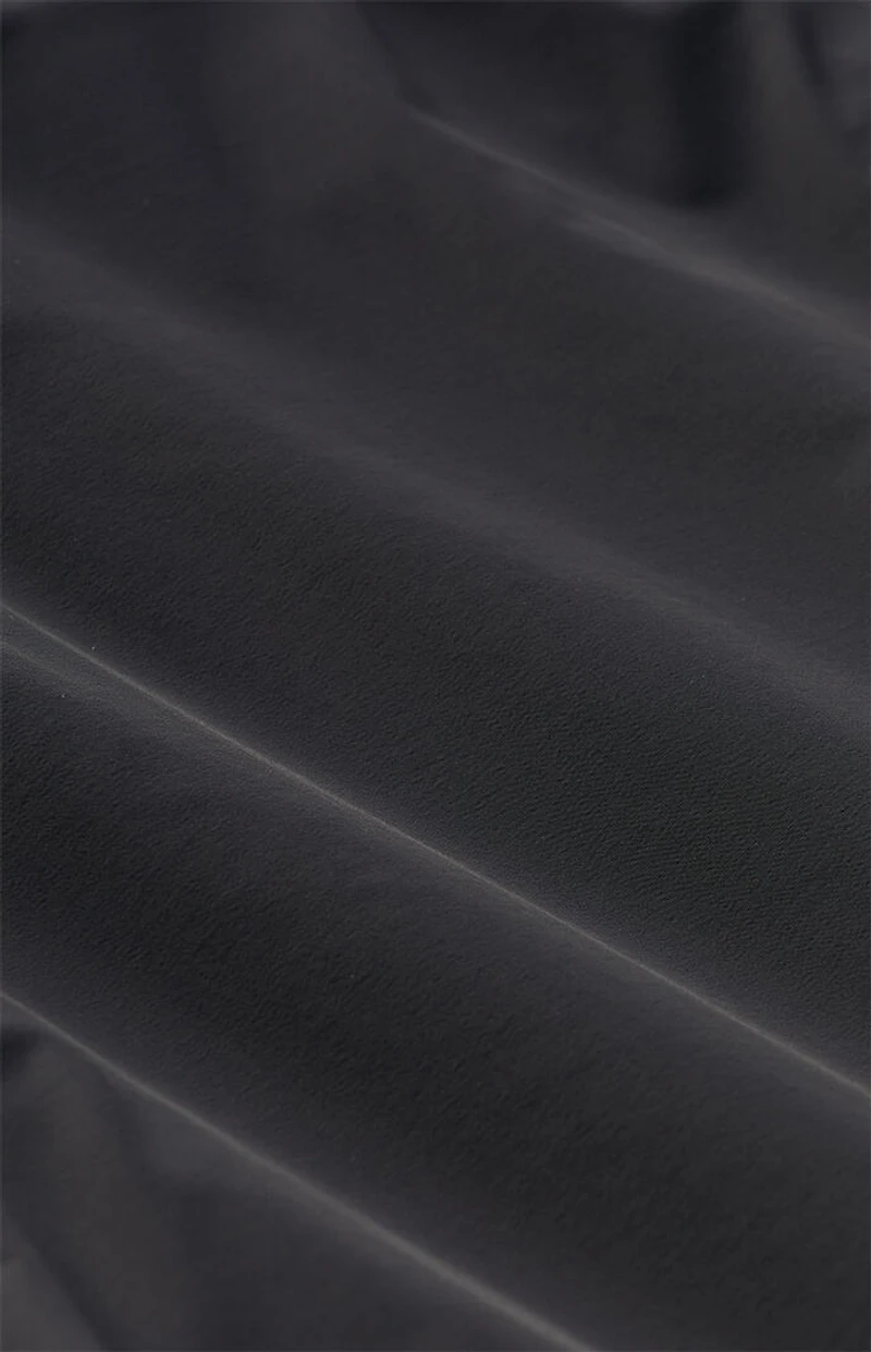 Fear of God ESSENTIALS Black Nylon Fleece Mock Neck Sweatshirt