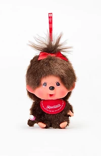 Monchhichi Plush Big Head Girl Keychain