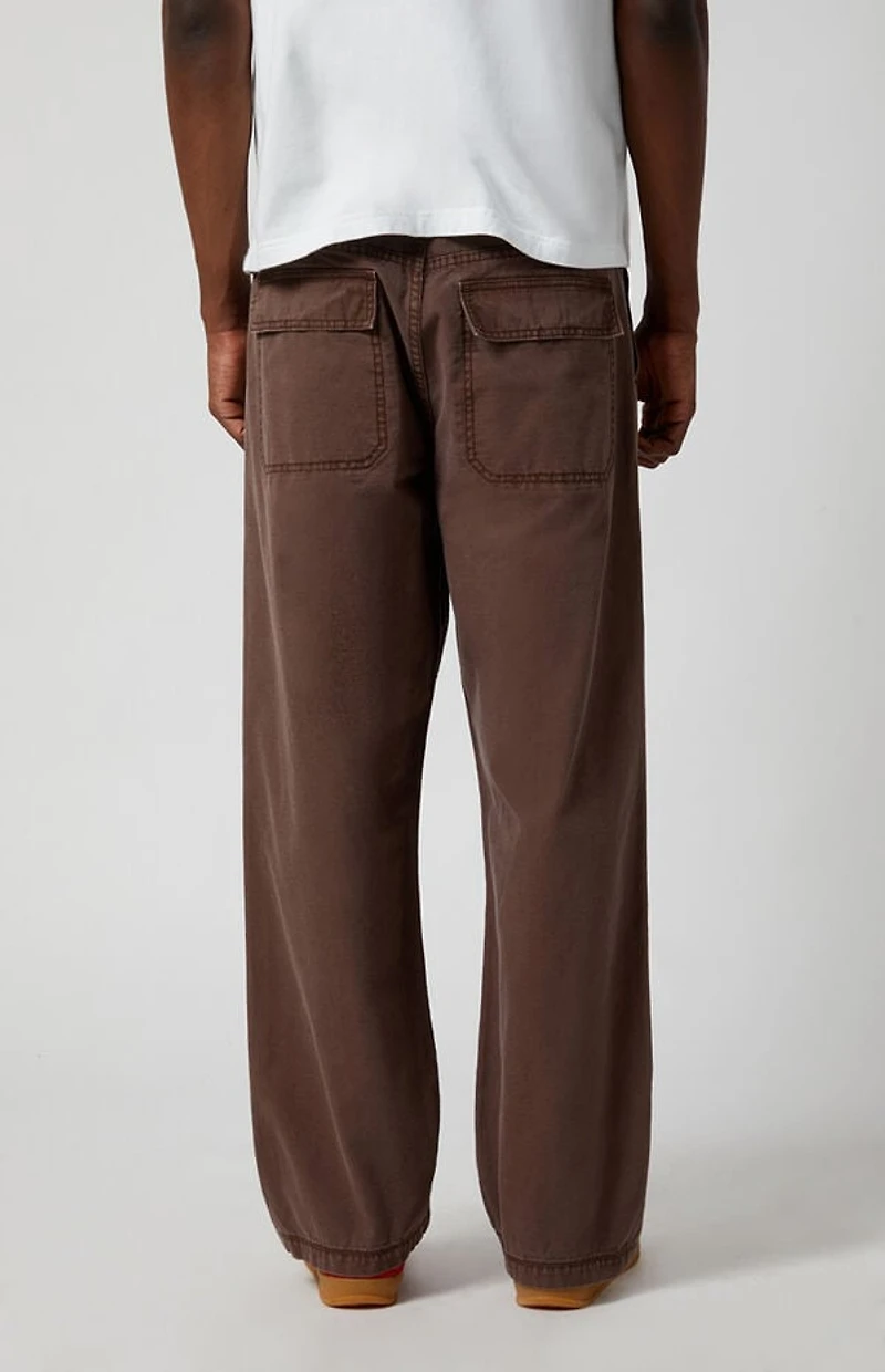 Pacsun Brown Baggy Carpenter pants