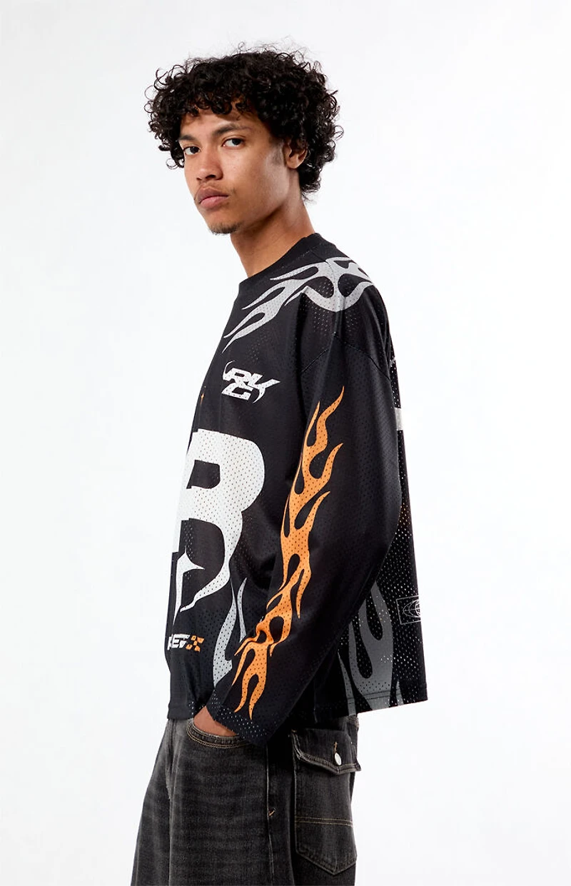 Pacsun Revenge Long Sleeve Mesh Jersey