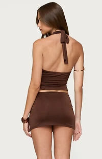 Edikted Isaiah Abstract Ring Halter Top