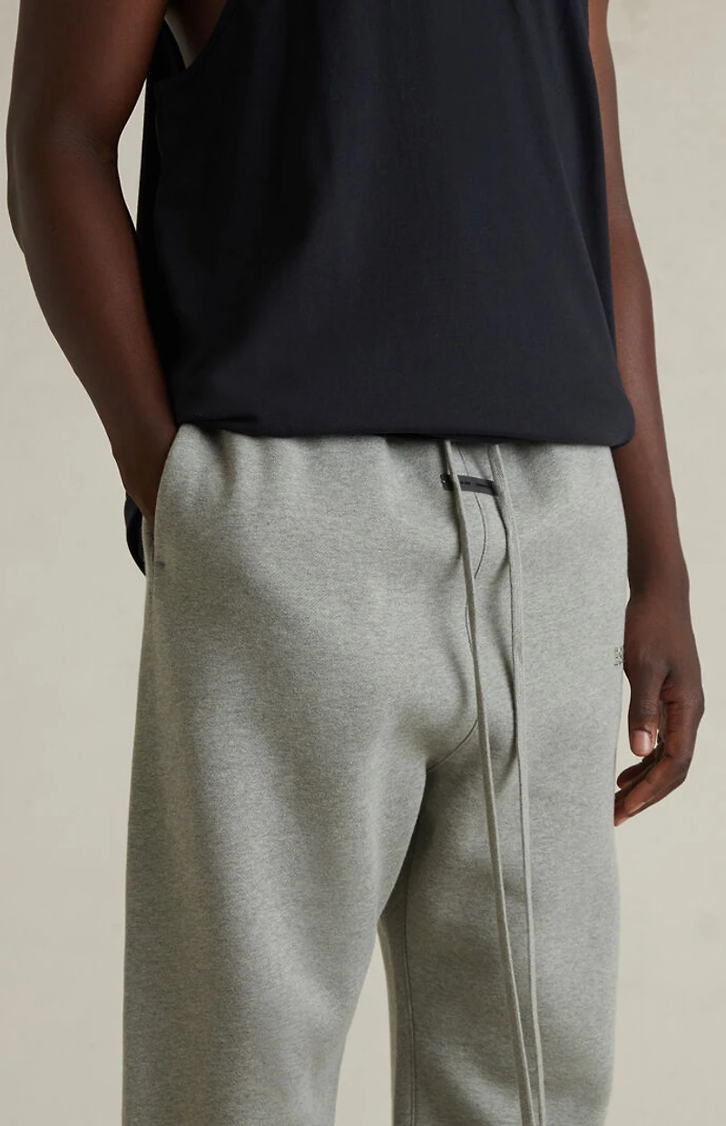 Fear of God ESSENTIALS Concrete Heather Fleece Relaxed Sweatpants