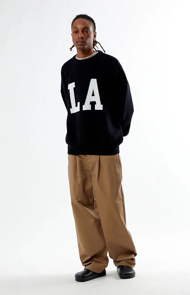 Pacsun Black Los Angeles Crew Neck Sweater