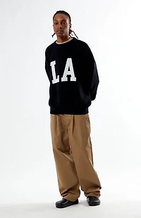 Pacsun Black Los Angeles Crew Neck Sweater
