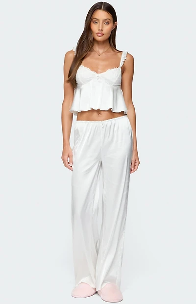Edikted Izabella Satin Effect Pants