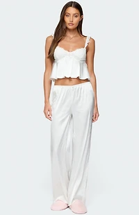 Edikted Izabella Satin Effect Pants