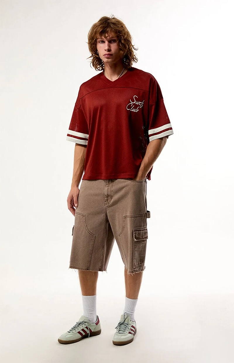 Pacsun Surf Club Mesh Football Jersey