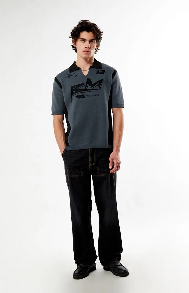 Pacsun Moto Polo Sweater Shirt