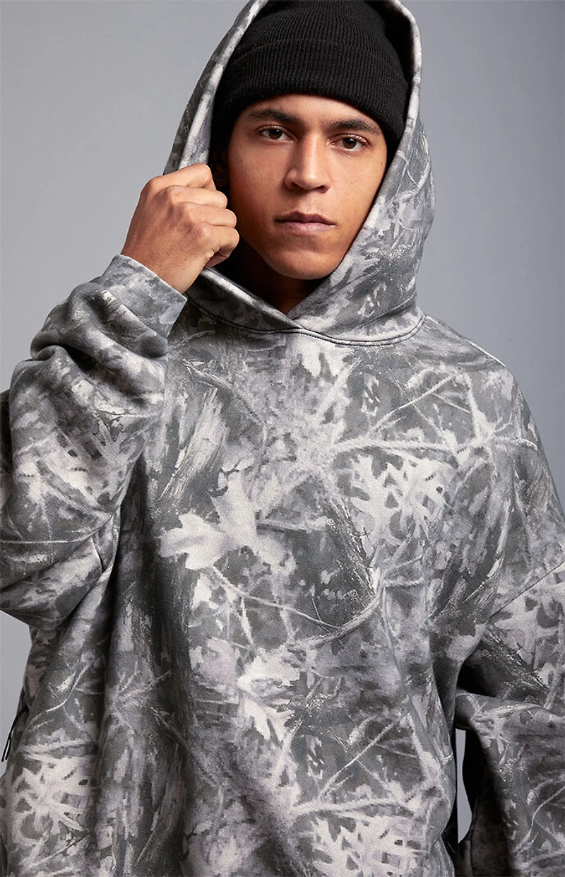 A.R.C. Tree Camo Vintage Wash Heavyweight Oversized Fleece Hoodie