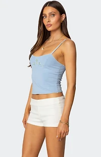 Edikted Prairie Embroidered Tank Top