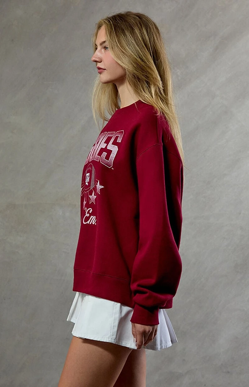 WILD COLLECTIVE Texas A&M Aggies Crew Neck Sweatshirt