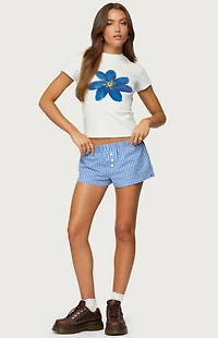 Edikted Maryanne Gingham Boxer Shorts