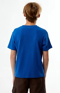 Pacsun Kids Blue Waffle Knit T-Shirt