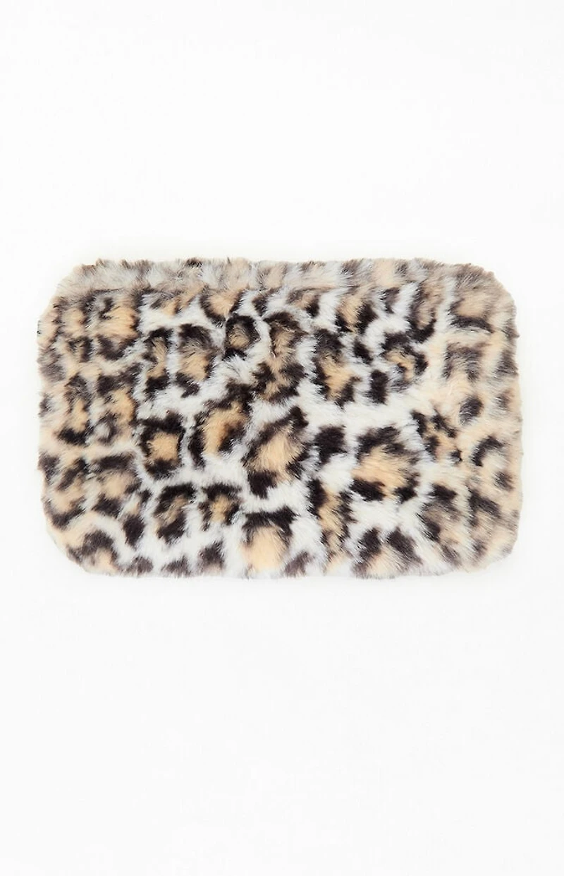 John Galt Leopard Faux Fur Shoulder Bag