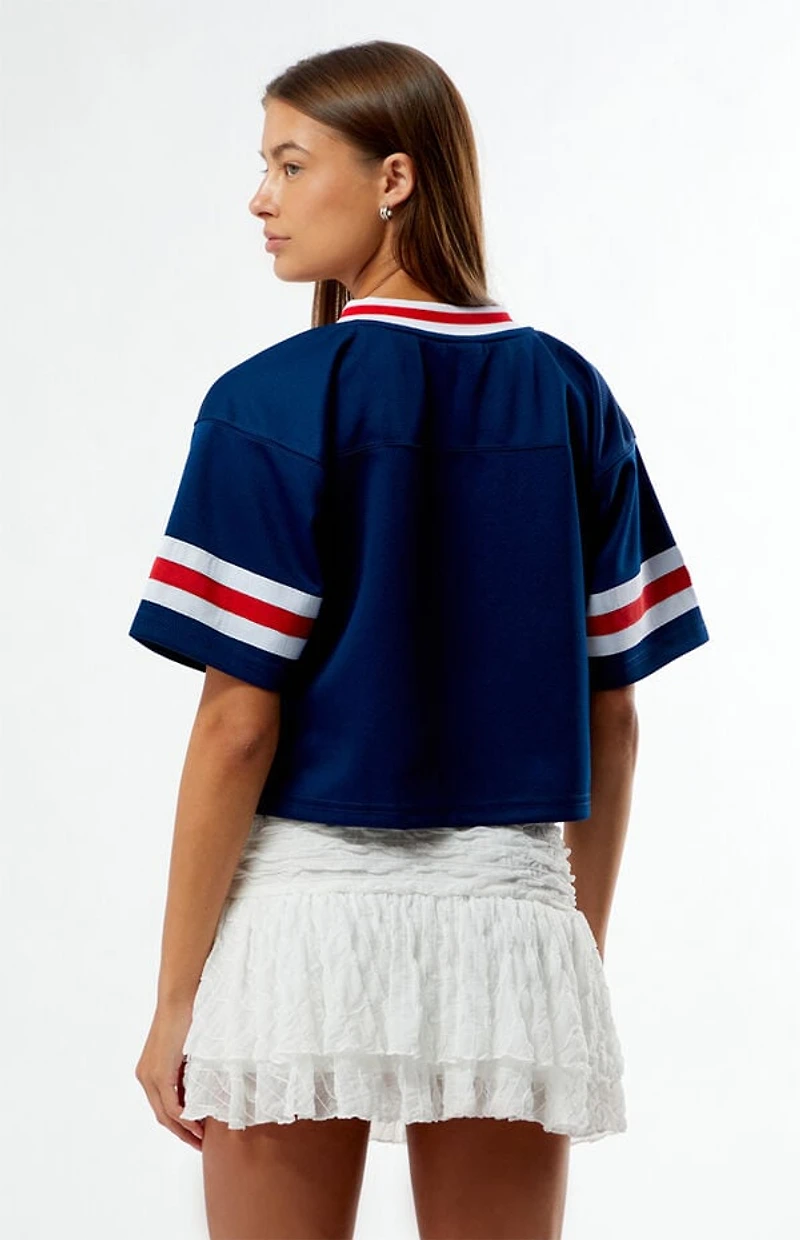 HYPE & VICE Mississippi Ole Miss Cropped Football Jersey
