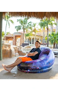 PoolCandy Inflatable Chair Illuminated Galaxy Air Candy