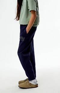 Pacsun Kids Navy New York Embroidered Jogger Sweatpants