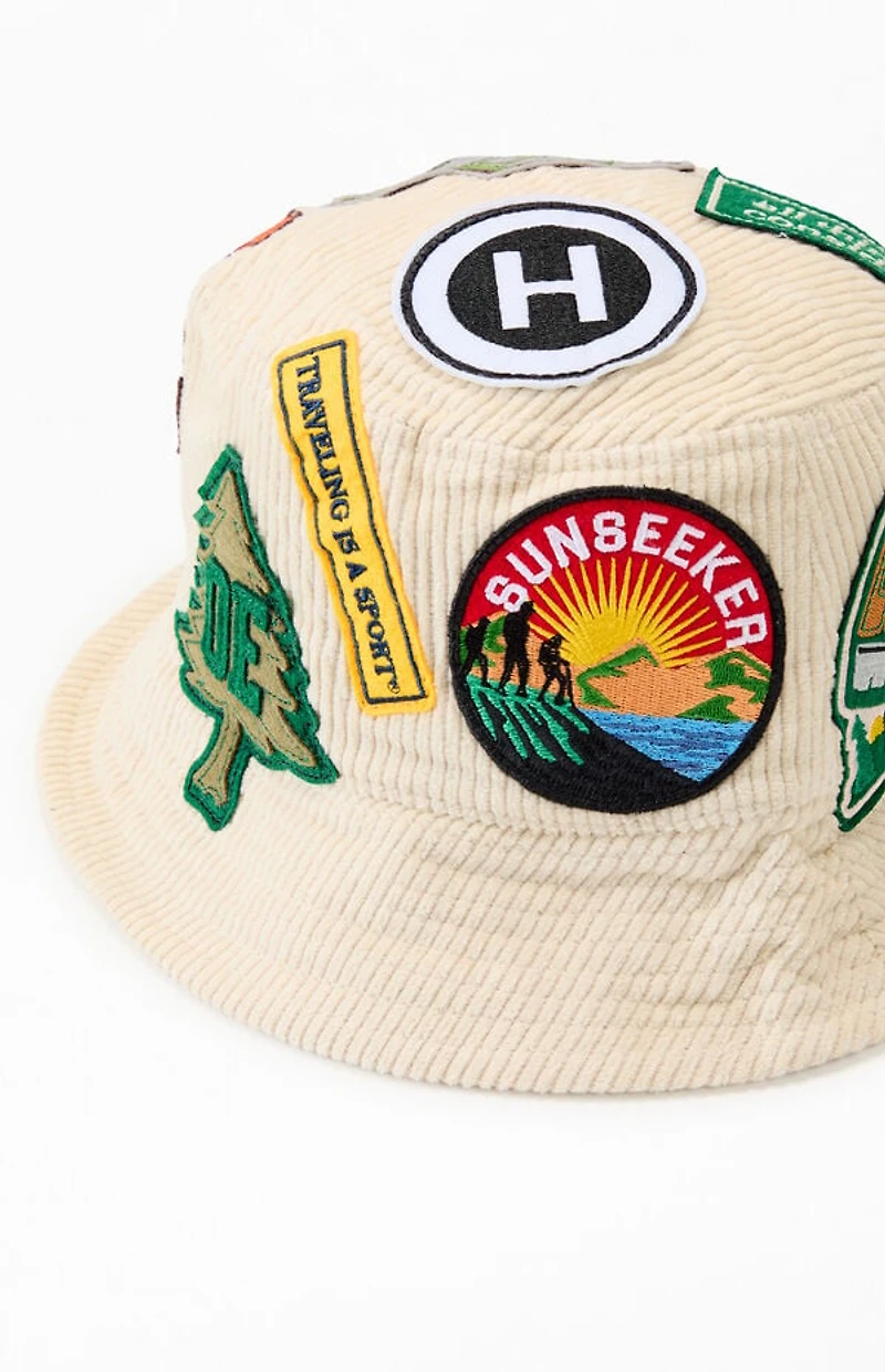 OYSTER EXPEDITION Patched Up Corduroy Bucket Hat