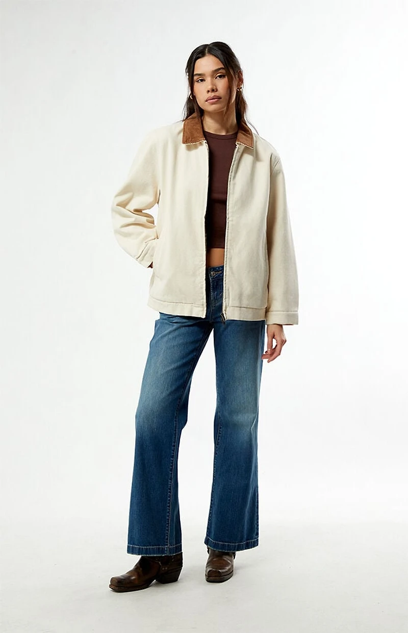 Rhythm Jaimie Corduroy Collar Oversized Work Jacket