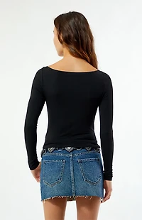 Your Favorite Shaina Long Sleeve Boat Neck Top