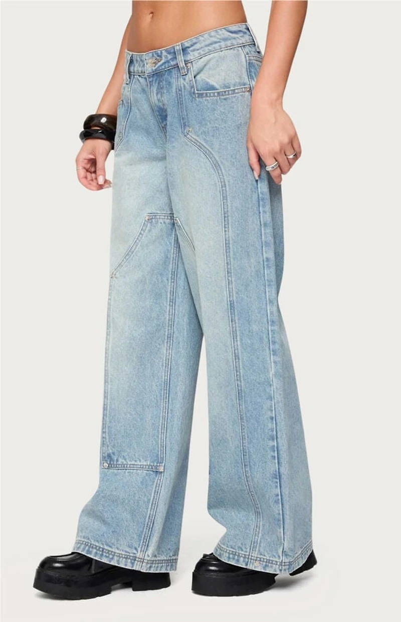 Edikted Dema Western Low Rise Jeans