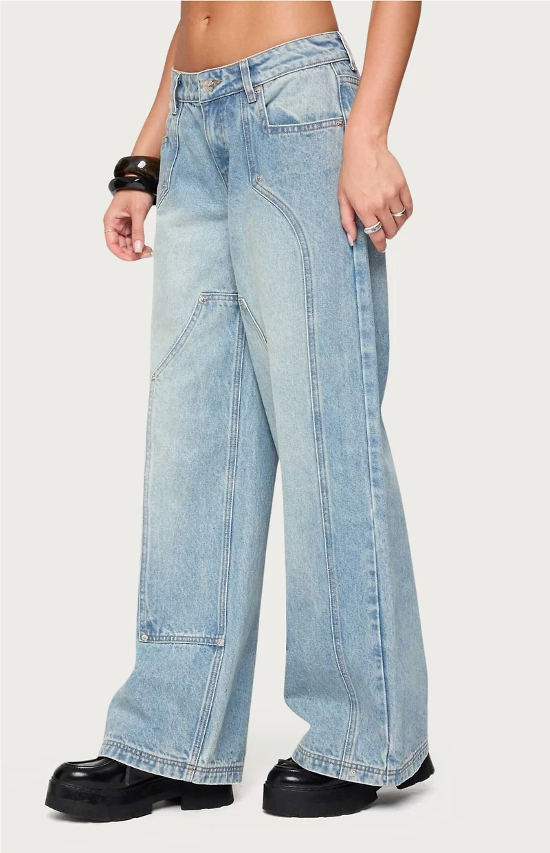 Edikted Dema Western Low Rise Jeans
