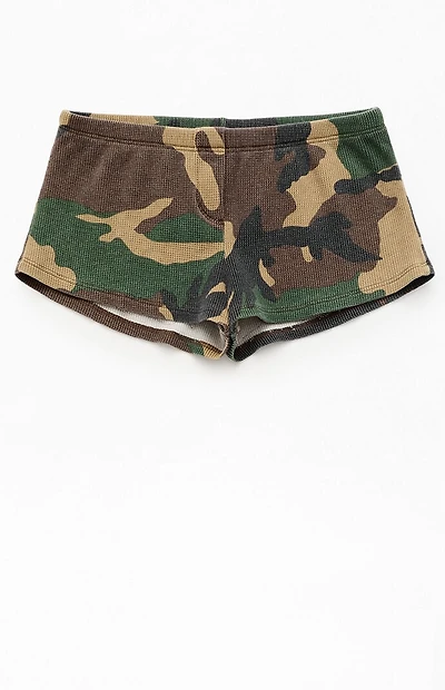 John Galt Camo Waffle Knit Boxer Shorts