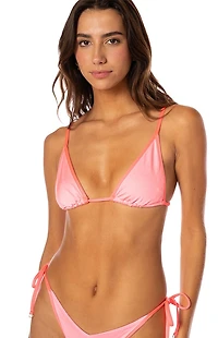 Maaji Pink Ginger Triangle Bikini Top