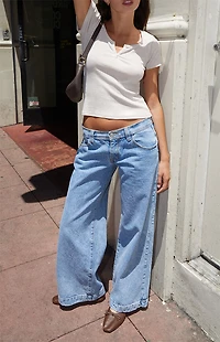 John Galt Cream Zelly Short Sleeve Top