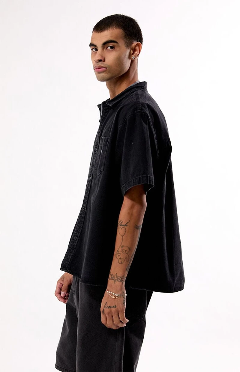 Obey Owens Denim Short Sleeve Shirt