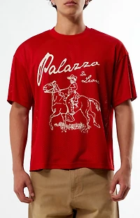 Pacsun Red De Leone Football Mesh Jersey