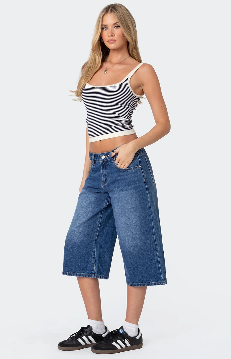 Edikted Saylor Striped Knit Tank Top