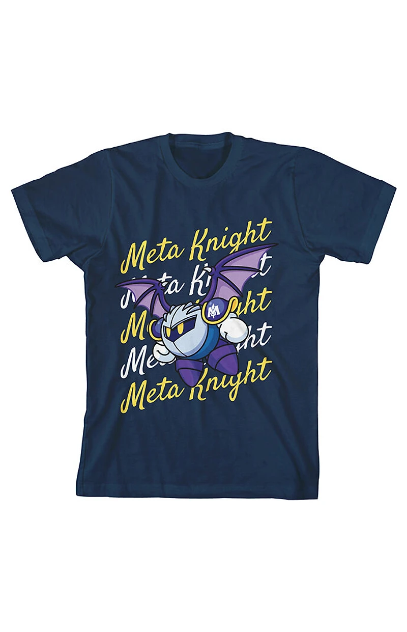 Kids Kirby Meta Knight Flying T-Shirt