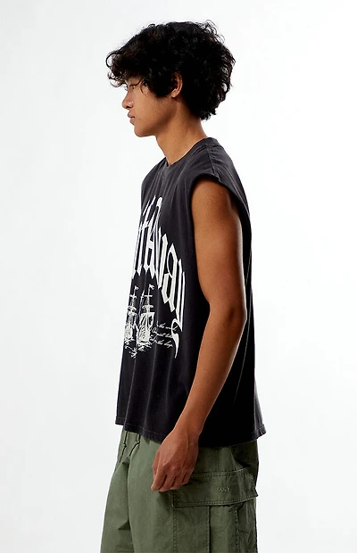 Pacsun Drift Away Cutoff Muscle T-Shirt