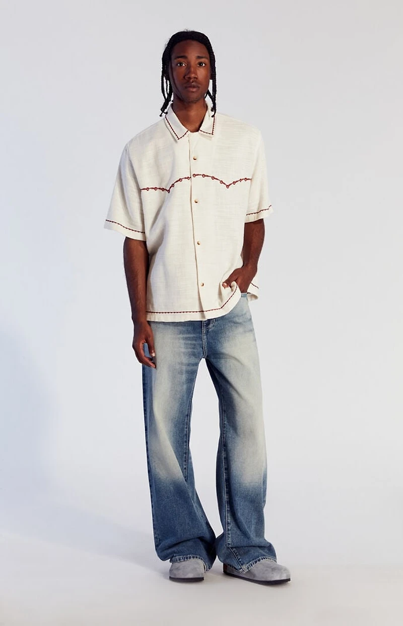 Pacsun Blake Extreme Baggy Jeans Dark Indigo Tinted