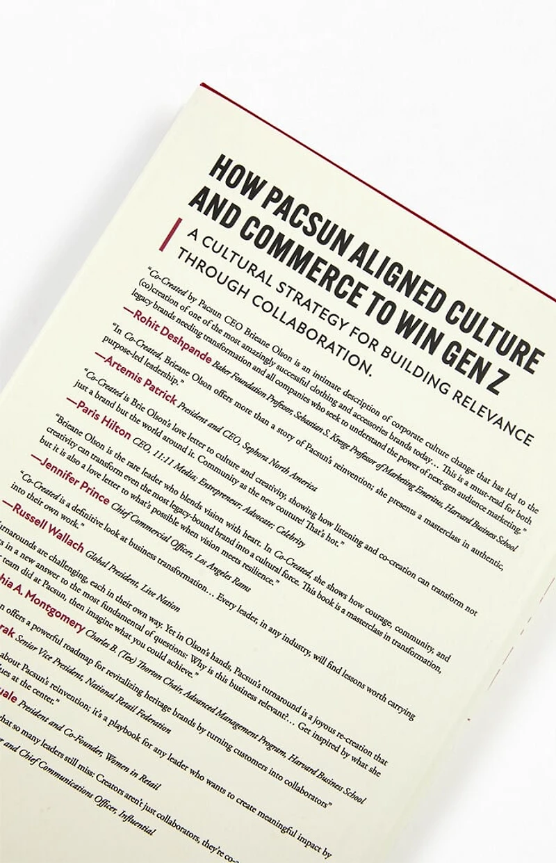 Pacsun Co-Created Book by Brieane Olson