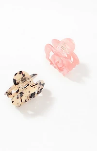 LA Hearts 2 Pack Rosette Hair Claw Clip