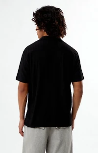 Pacsun Black Pointelle Camp Shirt