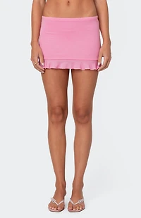 Edikted Loullie Ruffled Mini Skirt