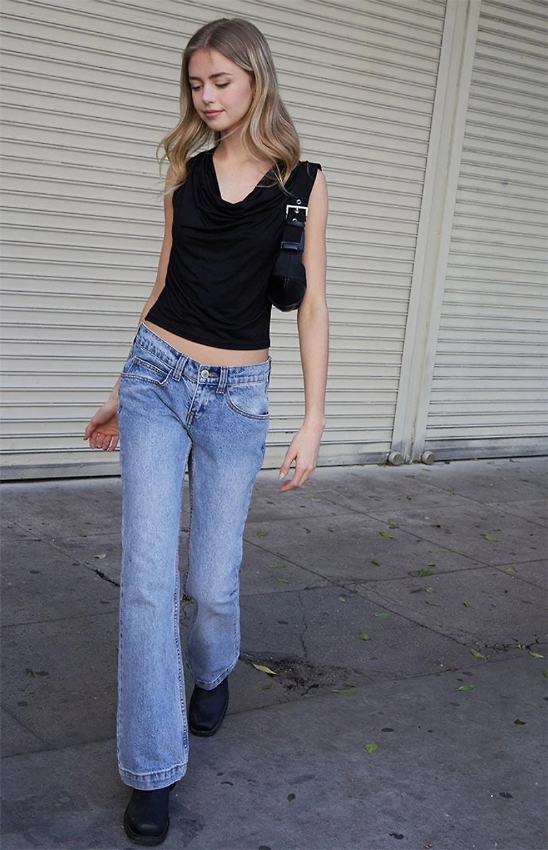 John Galt Cowl Neck Tank Top