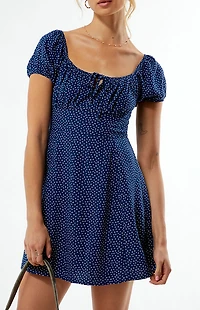 LA Hearts Tie Front Mini Dress